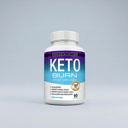 Keto Burn - Daily Energy & Metabolism Support (Vegan, 60 Capsules)