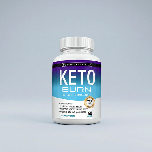 Keto Burn - Daily Energy & Metabolism Support (Vegan, 60 Capsules)